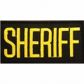 PATCH-SHERIFF TAB (GLD/BLK) (2"X4") PATCH-SHERIFF TAB (GLD/BLK) (2"X4")